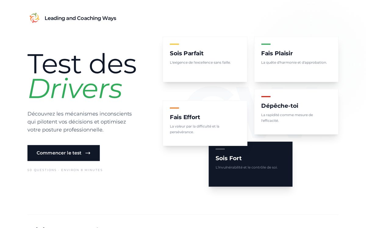 Aperçu du site Drivers