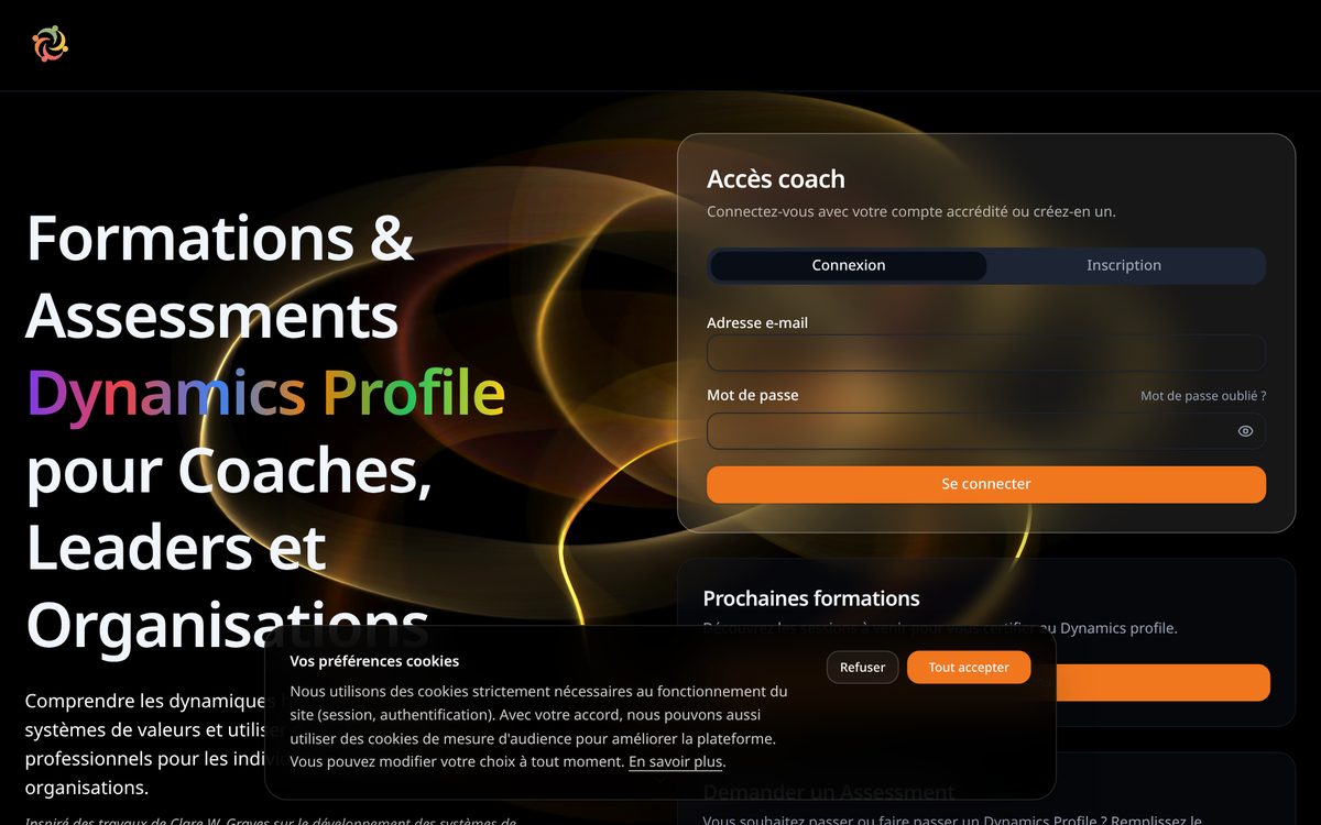 Aperçu du site Dynamic Spiral