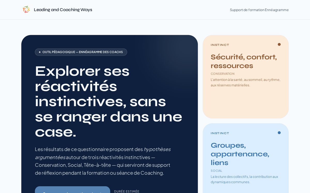 Aperçu du site Sous-types